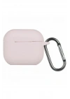Mey İthalat®  Airpods 3 (3.nesil) Hang Kılıf - Pudra
