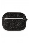Mey İthalat®  Airpods 3 (3.nesil) Spell Simli Kılıf - Siyah