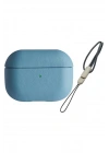 Mey İthalat®  Airpods Pro 2 (2.nesil) 405 Deri Kılıf - Sierra Blue