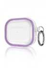 Mey İthalat®  Airpods Pro 2 (2.nesil) Shiny Şeffaf Kılıf - Mor