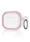 Mey İthalat®  Airpods Pro 2 (2.nesil) Shiny Şeffaf Kılıf - Pembe