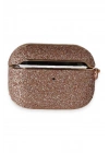 Mey İthalat®  Airpods Pro 2 (2.nesil) Spell Simli Kılıf - Rose Gold