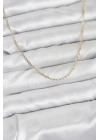 Mey İthalat® CM 14K Gold Renk Ataç Zincir Model 60 cm Kadın Kolye