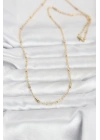 Mey İthalat® CM 14K Gold Renk Bar Zincir Model 60 cm Kadın Kolye