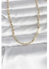 Mey İthalat® CM 14K Gold Renk Çizgi Lazer Model 60 cm Kadın Kolye