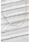 Mey İthalat® CM 14K Gold Renk Kesme Model 60 cm Kadın Kolye