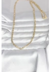 Mey İthalat® CM 14K Gold Renk Lazer Kesim Zincirli Model 60 cm Kadın Kolye