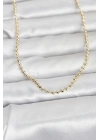 Mey İthalat® CM 14K Gold Renk Top Zincirli Model 60 cm Kadın Kolye