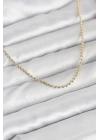 Mey İthalat® CM 14K Gold Renk Top Zincirli Model 60 cm Kadın Kolye