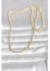 Mey İthalat® CM 14K Gold Renk Top Zincirli Model 60 cm Kadın Kolye