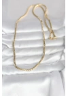 Mey İthalat® CM 14K Gold Renk Yassı Model 60 cm Kadın Kolye