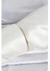 Mey İthalat® CM 14K Gold Renk Yassı Zincir Model Kadın Bileklik