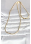 Mey İthalat® CM 14K Gold Renk Yılan Zincir Model 60 cm Kadın Kolye