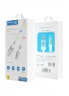 Mey İthalat®  DC09 Ses Duyarlı Işıklı Micro USB Kablo 1M 2A - Beyaz