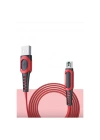 Mey İthalat®  DC24 Micro USB Kablo 1.2M 4A - Kırmızı