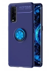 Mey İthalat®   Find X2 Kılıf Range Yüzüklü Silikon - Mavi