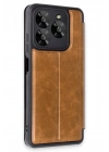 Mey İthalat®  General Mobile Era 30 Kılıf Flip Cover - Taba