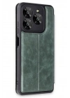 Mey İthalat®  General Mobile Era 50 Kılıf Flip Cover - Koyu Yeşil