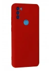 Mey İthalat®  General Mobile GM 21 Plus Kılıf Nano içi Kadife Silikon - Kırmızı