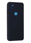 Mey İthalat®  General Mobile GM 21 Plus Kılıf Nano içi Kadife Silikon - Lacivert