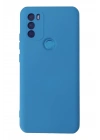 Mey İthalat®  General Mobile GM 21 Plus Kılıf Nano içi Kadife Silikon - Mavi