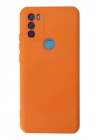 Mey İthalat®  General Mobile GM 21 Plus Kılıf Nano içi Kadife Silikon - Turuncu