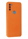 Mey İthalat®  General Mobile GM 21 Plus Kılıf Nano içi Kadife Silikon - Turuncu