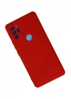 Mey İthalat®  General Mobile GM 21 Pro Kılıf Nano içi Kadife Silikon - Kırmızı
