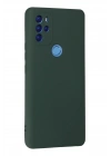 Mey İthalat®  General Mobile GM 21 Pro Kılıf Nano içi Kadife Silikon - Koyu Yeşil