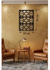 Mey İthalat® Geometrik Soyut Tasarım Ahşap Duvar Tablosu - 25x35 cm Lazer Kesim Modern Pano
