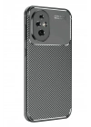 Mey İthalat®  Honor 200 Kılıf Auto Focus Karbon Kapak - Siyah