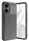 Mey İthalat®  Honor 400 Kılıf Auto Focus Karbon Kapak - Gri
