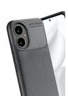 Mey İthalat®  Honor 400 Kılıf Auto Focus Karbon Kapak - Gri
