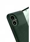 Mey İthalat®  Honor 400 Kılıf Auto Focus Karbon Kapak - Koyu Yeşil