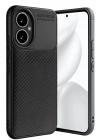 Mey İthalat®  Honor 400 Kılıf Auto Focus Karbon Kapak - Siyah
