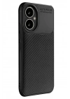 Mey İthalat®  Honor 400 Kılıf Auto Focus Karbon Kapak - Siyah