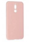 Mey İthalat®  Huawei Mate 10 Lite Kılıf Nano içi Kadife Silikon - Pudra