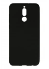 Mey İthalat®  Huawei Mate 10 Lite Kılıf Nano içi Kadife Silikon - Siyah