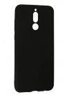 Mey İthalat®  Huawei Mate 10 Lite Kılıf Nano içi Kadife Silikon - Siyah