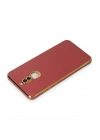 Mey İthalat®  Huawei Mate 10 Lite Kılıf Volet Silikon - Kırmızı
