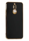 Mey İthalat®  Huawei Mate 10 Lite Kılıf Volet Silikon - Siyah