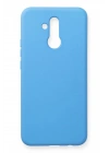 Mey İthalat®  Huawei Mate 20 Lite Kılıf Nano içi Kadife Silikon - Mavi