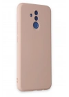 Mey İthalat®  Huawei Mate 20 Lite Kılıf Nano içi Kadife Silikon - Pudra