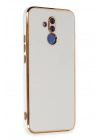 Mey İthalat®  Huawei Mate 20 Lite Kılıf Volet Silikon - Beyaz