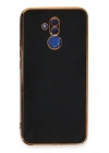 Mey İthalat®  Huawei Mate 20 Lite Kılıf Volet Silikon - Siyah
