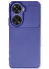 Mey İthalat®  Huawei Nova 12 SE Kılıf Auto Focus Karbon Kapak - Lacivert