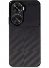 Mey İthalat®  Huawei Nova 12 SE Kılıf Auto Focus Karbon Kapak - Siyah