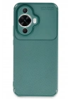 Mey İthalat®  Huawei Nova 12S Kılıf Auto Focus Karbon Kapak - Koyu Yeşil