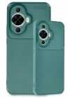 Mey İthalat®  Huawei Nova 12S Kılıf Auto Focus Karbon Kapak - Koyu Yeşil