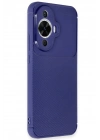 Mey İthalat®  Huawei Nova 12S Kılıf Auto Focus Karbon Kapak - Lacivert